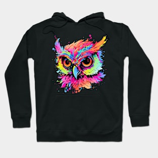 colorful owl Hoodie